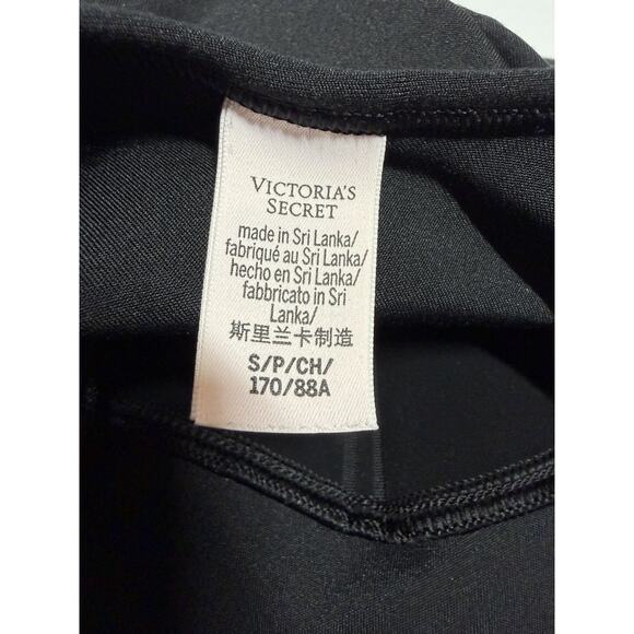 Victoria’s Secret Jumpsuit Womens Small Black Flared Leg Corset Inspired Pull On - Picture 4 of 11